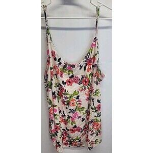 Torrid‎ Tank Top Cami Womens Plus 3X Size 3  Floral Colorful Cottagecore Spring
